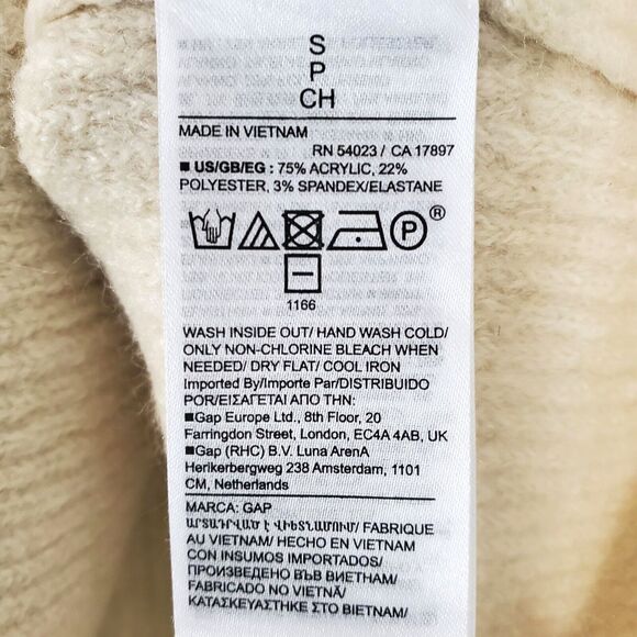 GAP Cashsoft Crew Ivory Sweater Women Small S Cream Comfort NWT MSRP $69.99 - Picture 6 of 9